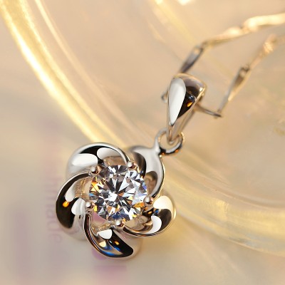 Ženské ucho nehty náhrdelník Japonsko a Jižní Korea 925 stříbrné šperky zámek klíčenka závěs řetězu uzávěr sladký narozeninový dárek
