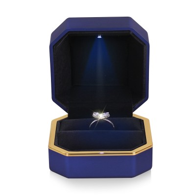 Svatební kroužek box s LED světlem šperky šperky dárková krabička přívěsek náramek Diamond Ring náhrdelník Box