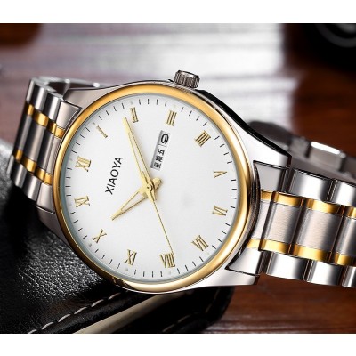 Módní hodinky muži a ženy světelné oceli pás samců hodinky ženy hodinky trendy volný čas quartz hodinky stůl