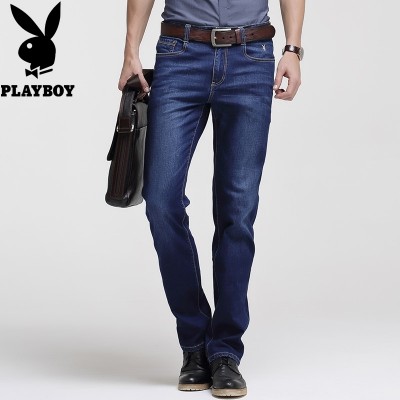 Stretch džíny mužské letní tenká část štíhlý rovný muž kalhoty obchodní příležitostné pánské kalhoty pánské