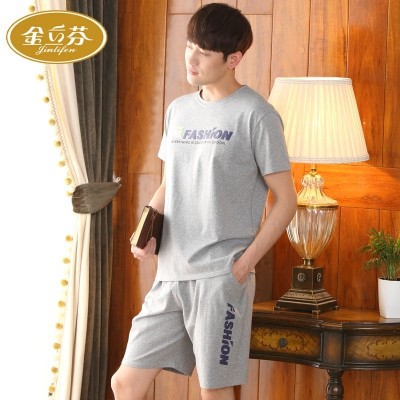 Lze nosit pánské pyžamo letní bavlněné krátké rukávy bavlněné pánské velké velikosti tenké modely pánské domácí oblečení sportovní oblečení