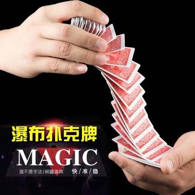 Vodopád značka magická pokerová karta granátová karta vytažení karty elektrický billboard magie magie rekvizity