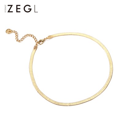 Snake kostní náhrdelník samice krátké klíční řetězce jednoduchý krk náhrdelník krk krk korejské šperky