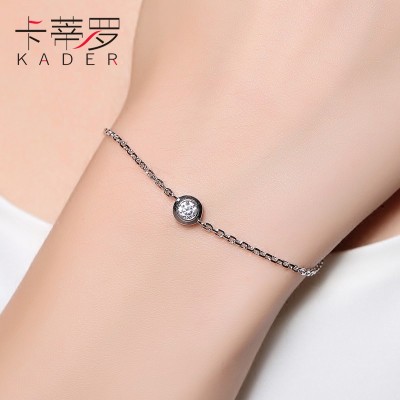 Sterling Silver náramek ženské japonské korejské verze jednoduché módní trend šperky divoké divoké Valentýn dárek poslat jeho přítelkyně