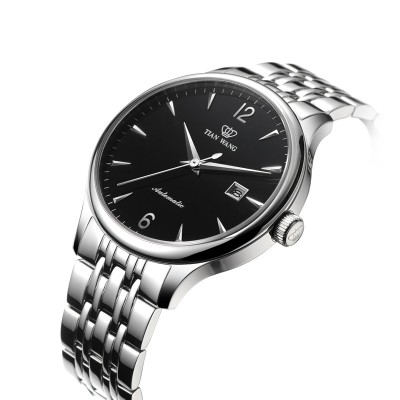 Mužské hodinky vodotěsné automatické mechanické hodinky ocelové pánské hodinky móda volný čas hodinky