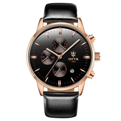 Pánské hodinky mužské hodinky oceli nepromokavé obchodní hodinky studentské módy trendy křemenné hodinky