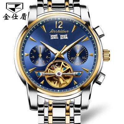 Sledujte hodinky mužské hodinky mechanické hodinky automatické multifunkční ocelové vodotěsné noční svítící hodinky pro muže