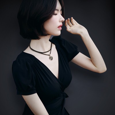 Valentýna dárková přítelkyně náhrdelník žena klíční kroužek krk náhrdelník krk náhrdelník korejský jednoduchý límec