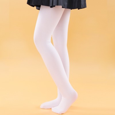 Dětské punčocháče letní tenká část punčochy taneční ponožky jarní a podzimní kus ponožky dívky bílé spodní ponožky