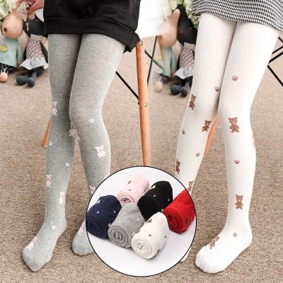Dětské punčocháče Jarní a podzimní peníze baby bílé 9leté taneční ponožky Princezná dívky s ponožkami na prádlo