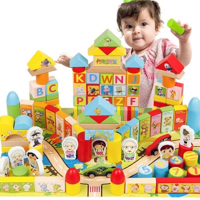 Dětské budovy Woods 1-2 3-6 let staré chlapci Dívky Baby Puzzle Dětské hračky Láhve
