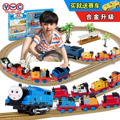 Yucheng Thomas vlak nastavit železniční vlak hračka elektrické dítě puzzle 3-6-10 let staré chlapec dívka