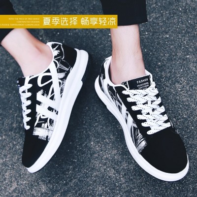 Jarní a letní studentky plátěné boty pánské sportovní boty Kórejská verze trendu boty boty pánské boty prodyšné boty