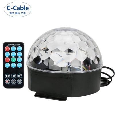 C-Cable Stage Lighting Ovládání zvuku Laserové světlo Bar Light Crystal Kouzelné koule Barevné světlo ktv Flash Indoor