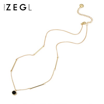 ZENGLIU klær tilbehør halskjede Japan kort kjede halskjede halsbenet enkle kvinnelige smykker smykker