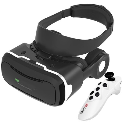 VR alt-i-ett 3 d briller 3 d kino mobilspill virtual reality hjelm hirse Samsung hodemontert eple