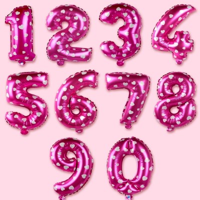 Blå rosa digitale aluminiumsfilmballonger, festivaler, bryllup, bursdagsdekorasjoner, dekorerte ballonger