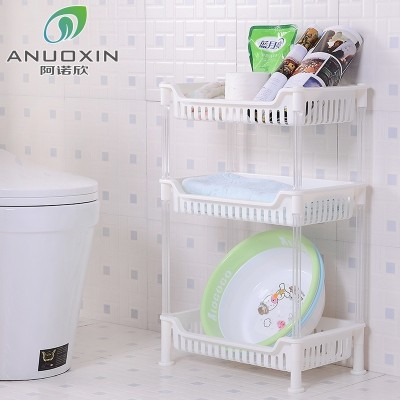 Arno baderomsstativ for baderom, baderomsartikler i hjemmestil, oppbevaringsstativ, toalettstativ, baderom i plast