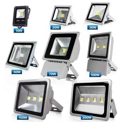 LED-belysningslampe 200w vanntett utendørslampe utendørs belysning gårdsplass verksted flomlys 100W lampe