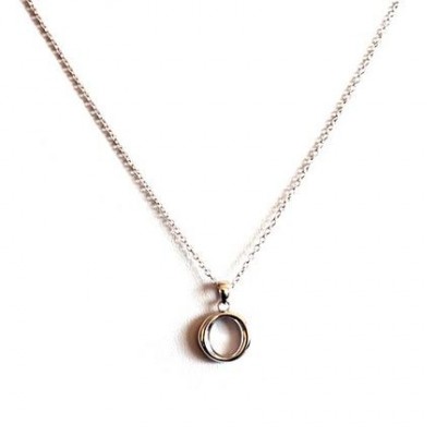 Den originale utformingen av Sheng runde 925 sølv smykker halskjede Halskjede tilbehør enkelt kort krageben å sende kjæresten sin