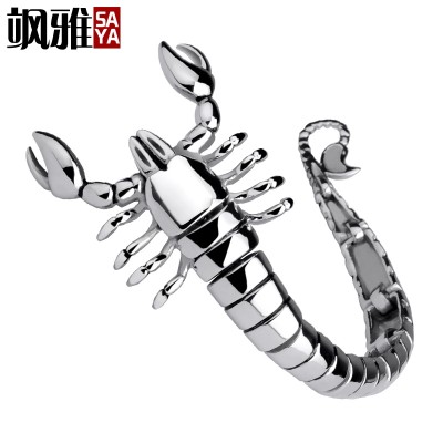 Scorpion armbånd for menn mote personlige smykker smykker tilbehør overdrevet titanium bursdagsgave