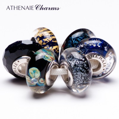 ATHENAIE stjerne lansha serie 925 sølv kjerne glass perle perle armbånd elskere ta den grunnleggende transport gave