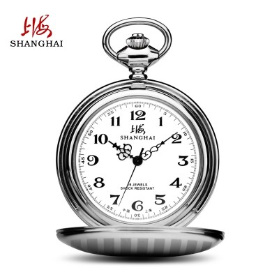 ShangHaiPai klokker lommeur klassisk clamshell mekanisk klokke Shanghai sykepleier klokker X633 manuelt
