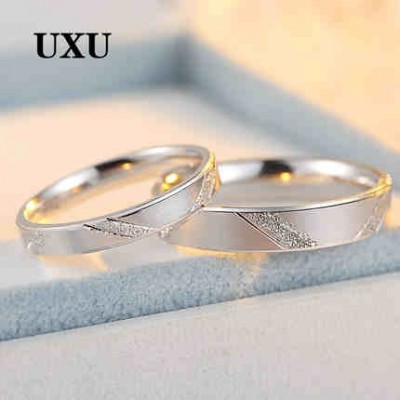 UXU925 sølvparringring mellom menn og kvinner gir han-utgaven kreativ ring som tilbys til buddhistisk klosterdisiplin