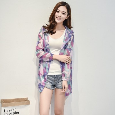  ny sommer solbeskyttelse klær kvinnelig koreansk tynn størrelse frakk løs og langermet skjorte, lang slitasje solkrem