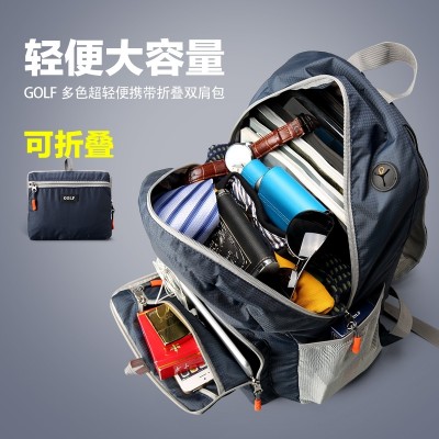 Golf GOLF ryggsekk ryggsekk gutt flerfarget vanntett bærbar reisepakke outsourcing sammenleggbar bag