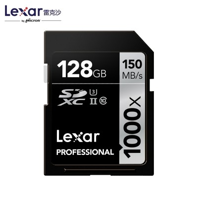 Lexar Lake Sand SD-kort 128 G150M / S1000X U3 4 k høyhastighetskamera Flash Storage Memory CARDS